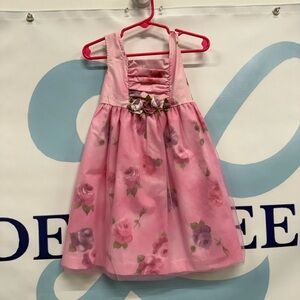 Rare Editions BRAND NEW Girls pink flowery dress